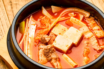 Korean Seafood Tofu Soup