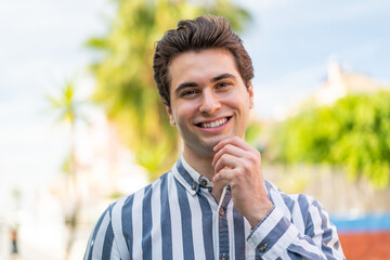 Young handsome man With happy expression