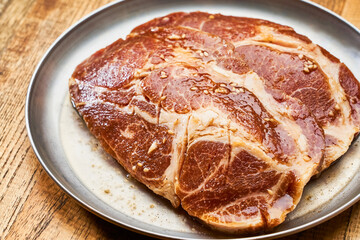 Marinated beef