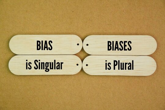 Is it two bias or two biases? Bias is singular, and biases is plural. The word bias refers to an inclination, prejudice, preference, or preconceived notion either for or against something. 