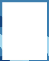 Elegant Blue Border: A stylish blue frame provides a clean, modern aesthetic with a seamless blend of simplicity and sophistication.