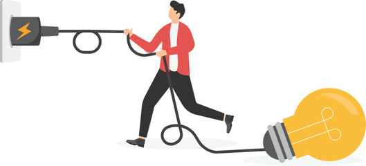 Business concept vector illustration, network connection, brainstorming,
