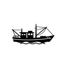 Fishing Boat Silhouette