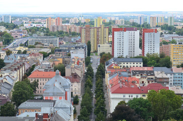 Ostrawa z lotu ptaka, kraj morawsko-śląski, Czechy/Ostrava aerial view, Moravian-Silesian Land, Czechia © Pictofotius