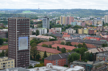 Ostrawa z lotu ptaka, kraj morawsko-śląski, Czechy/Ostrava aerial view, Moravian-Silesian Land, Czechia © Pictofotius