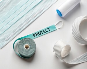 Medical Tape and Supplies on Sterile Surface