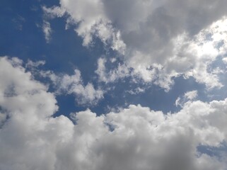 blue sky with clouds