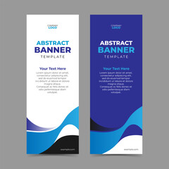 Abstract vertical banner template
