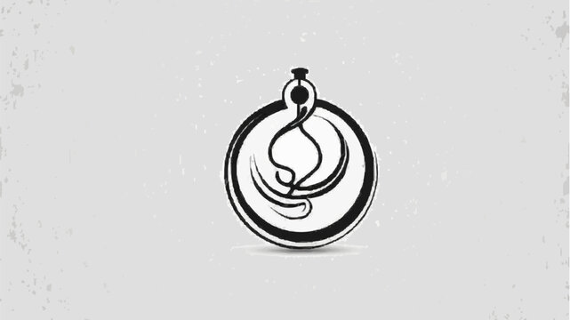 Minimalist black and white logo, showcasing a refined design with a focus on luxury