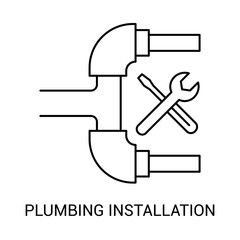 Water Pipe Construction Icon Editable Stroke