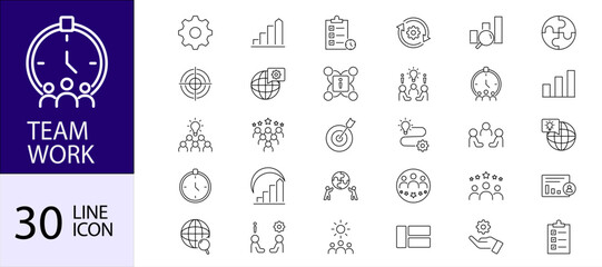 Global Teamwork Icons: Supply Chain & Resource Network Solutions. These versatile icons are perfect for illustrating the relationship between teamwork and global supply chains. Representing everything