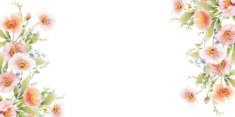 Celebrate With Artistry Watercolor Floral Bouquet Hand-painted Watercolor Florals Elegant Watercolor Floral Illustration Whimsical Watercolor Bouquet Perfect For Weddings