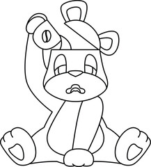 Bear Coffee Mug Animal Vector Graphic Art Illustration