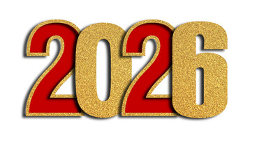 Golden Glitter 2026 New Year