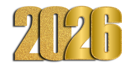 Golden Glitter 2026 New Year