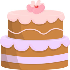 Delightful Cake Icons Collection: Tiered & Single Layer Sweet Treats Set