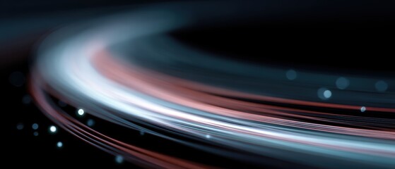 Abstract spiral lines representing data growth