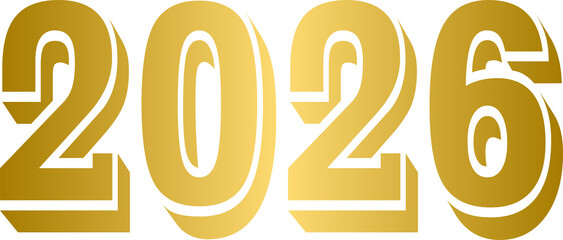 Golden 2026 New Year, Gold 2026 Happy New Year