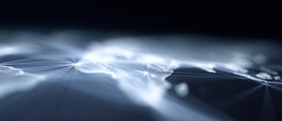 Abstract render of energy lines connecting continents