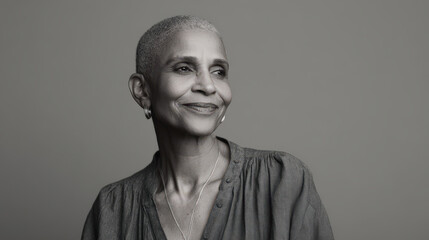 elderly arab man with kind gaze and warm smile stands against stunning sunset backdrop