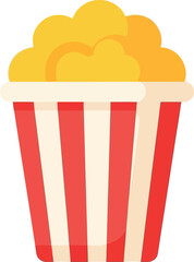 Classic red stripe popcorn bucket