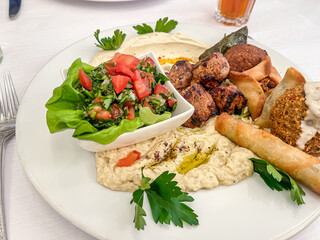 Mezze, mediterranean appetizer dish