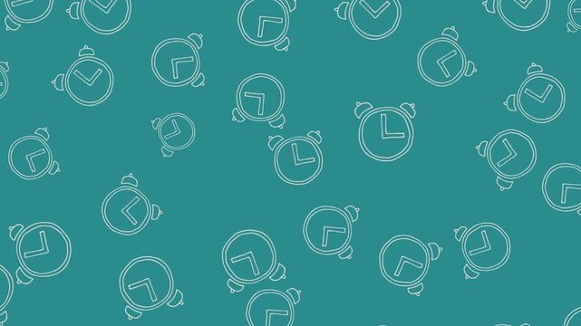 alarm clock background pattern animation