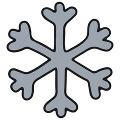 Obraz premium blue snowflake winter christmas decoration