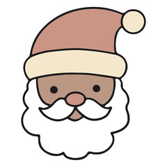 santa claus cartoon hand drawn