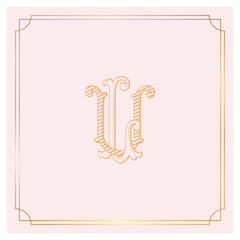 LU,UL, logo LU, Letter LU,  Monogram LU,Wedding Monogram, Wedding Logo, Logo Design , Monogram Vintage
