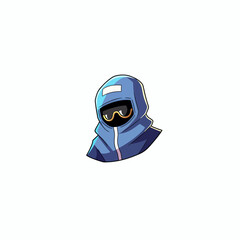 Vector Character with White Clean Background