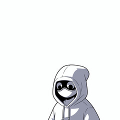 Vector Character with White Clean Background