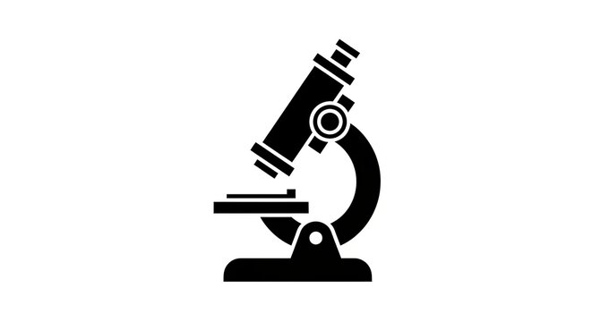 Microscope vector illustration science laboratory research