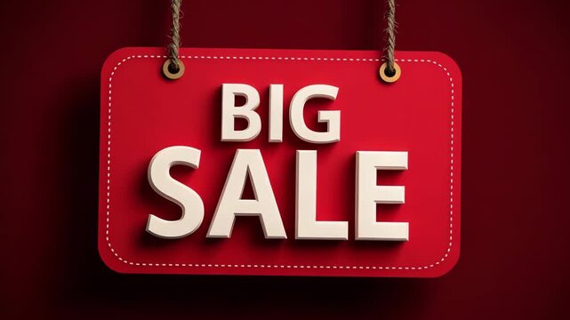 Shoppers are welcomed to a sale event featuring a prominent red sign announcing significant discounts on products