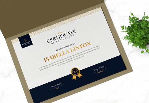 Modern Award Certificate Design Template
