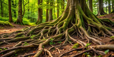 Obraz premium Thick Root System Undergrowth
