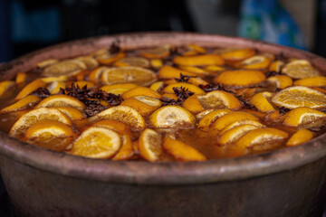 Preparing an orange flavored aperitif