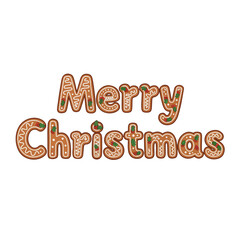 Delicious gingerbread Merry Christmas wishes for holiday season greetings