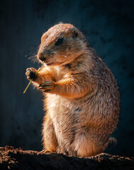 Prairie dogs or ground squirrels native to grassland to North America. 