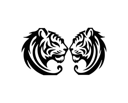  tiger head  victor new  logo design 