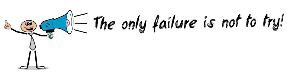 The only failure is not to try!