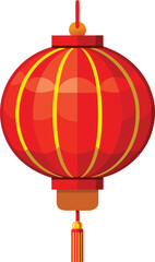 Obraz premium red chinese new year lantern glowing soft.
