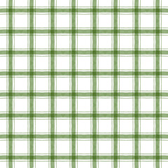 Green Plaid Christmas Retro Seamless Pattern.eps