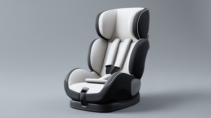 Safety and comfort combine in modern child car seat design suitable for various ages and sizes Generative AI