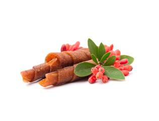 Pstille  dessert with barbarum berries