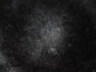 Distressed dark grunge texture background, subtle dust and scratches on black surface backdrop