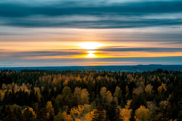 Obraz premium Autumn season from Finland. 