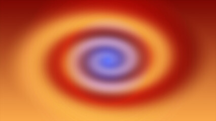 Vibrant swirling vortex of warm and cool colors