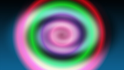 Vibrant swirling abstract light tunnel with rainbow colors