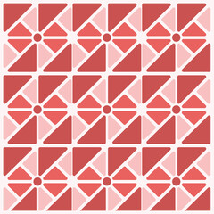 Modern Geometric Abstract Seamless Pattern | Symmetrical Decorative Tile Design